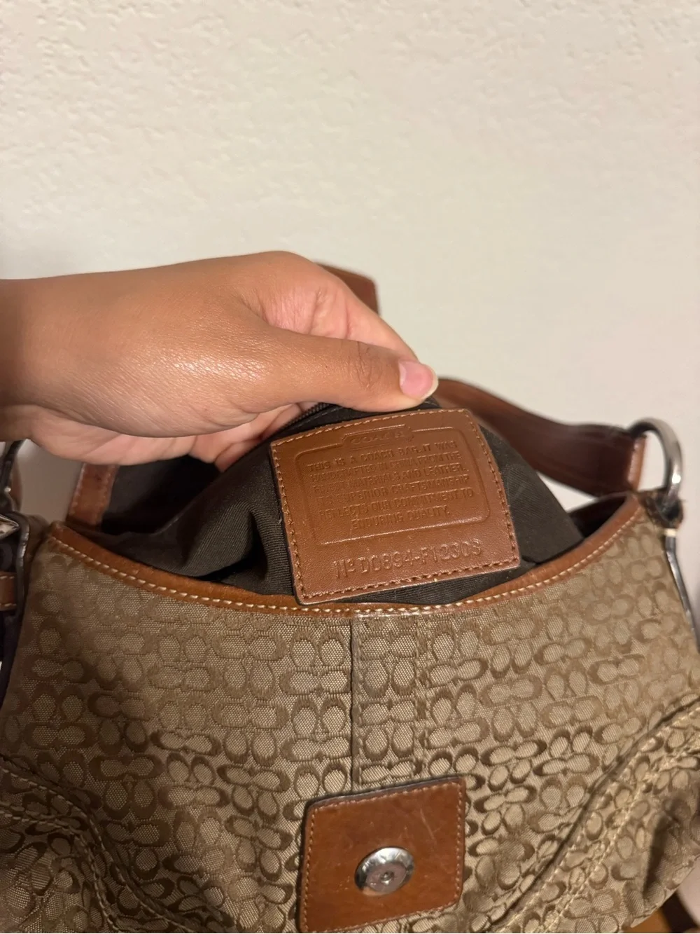 COACH | Vintage SoHo Signature Canvas Buckle shoulder bag | Brown